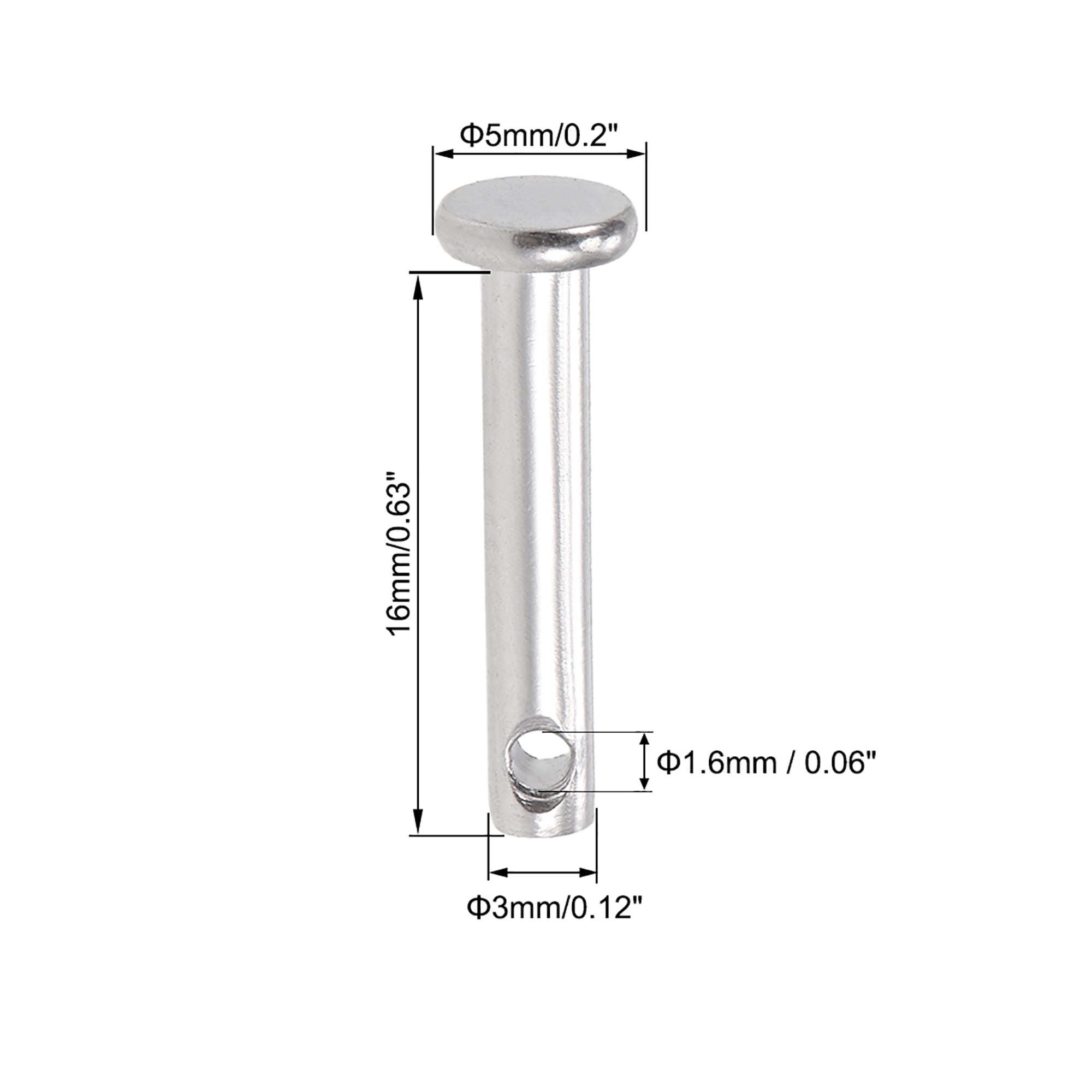 Trou Unique Goupille Blocage 5mm x 35mm Acier Inoxydable Blocage Goupille 10Pcs Trou Unique Goupille Blocage 5mm x 35mm Acier Inoxydable Blocage Goupille 10Pcs